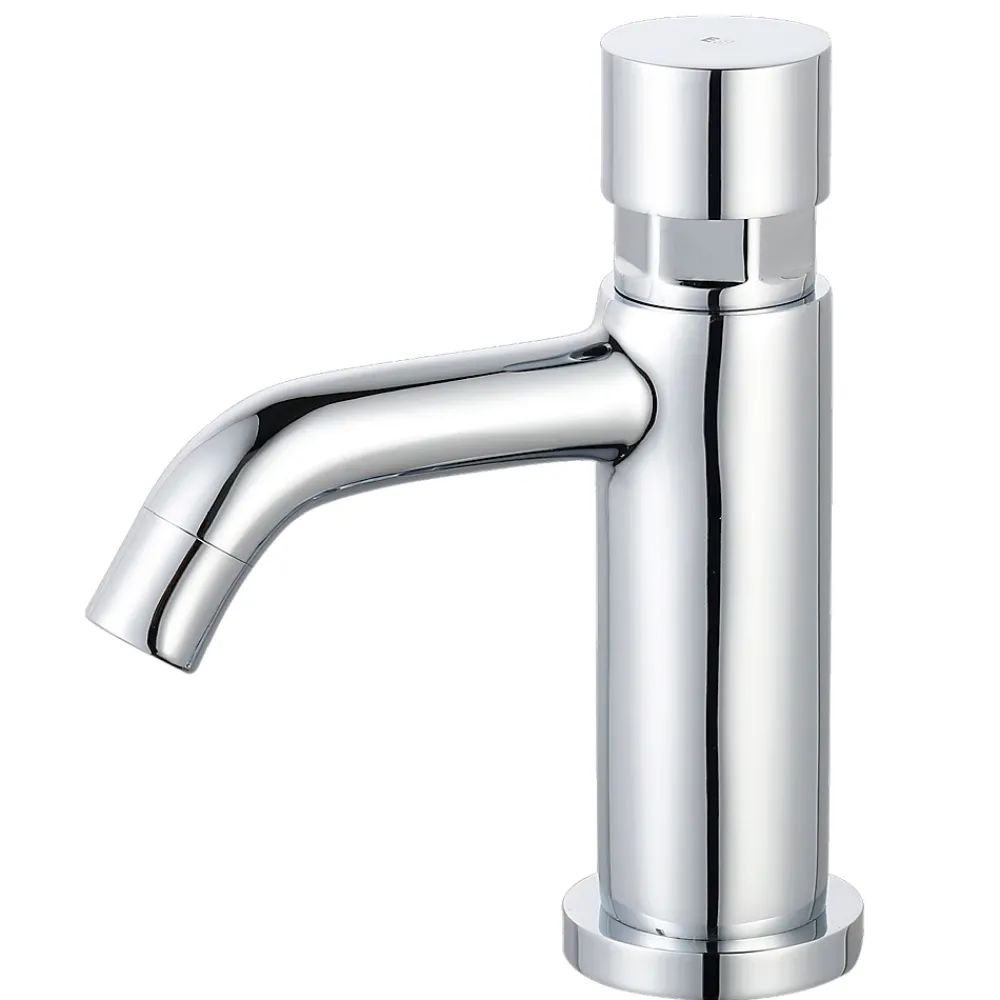Essebagno Push robinet lave mains chrome eau froide Cilindro
