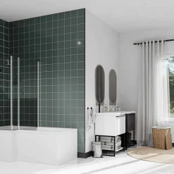 Panneau Mural De Salle De Bains|Tecnoprofils Quart de Rond PVC Cellulaire - Longueur 2.50 m - Lot de 5 - Anthracite