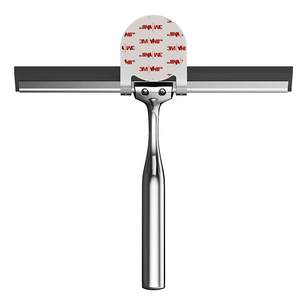 GoodHome Raclette de douche + support chromé Cavally