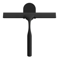 Accessoire De Douche|Accessoire De Douche|GoodHome Raclette de douche + support noir Cavally