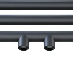 Sèche-Serviettes Mixte|Sirhona Radiateur à eau chaude Salle de bain Sèche-serviettes 1800x400x30mm - Vertical -Gris