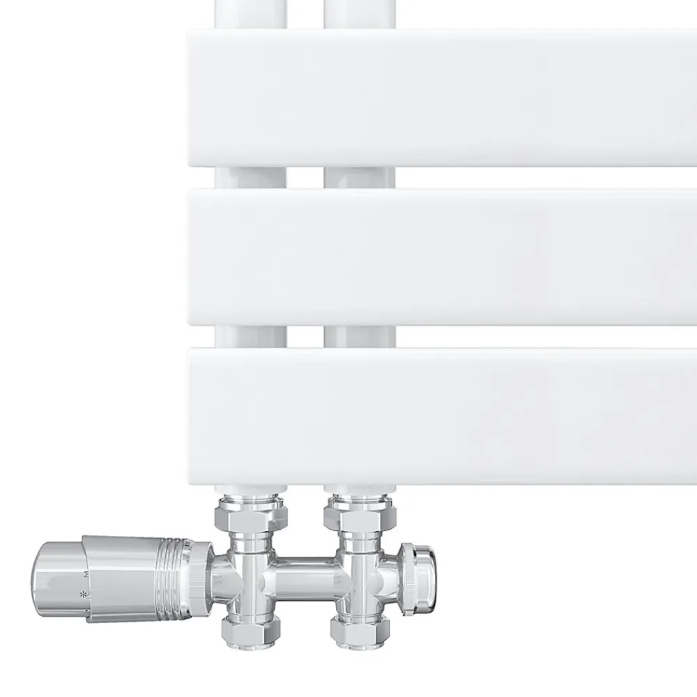 Sirhona Radiateur à eau chaude Salle de bain Sèche-serviettes 1000x500x62mm - Vertical -Blanc