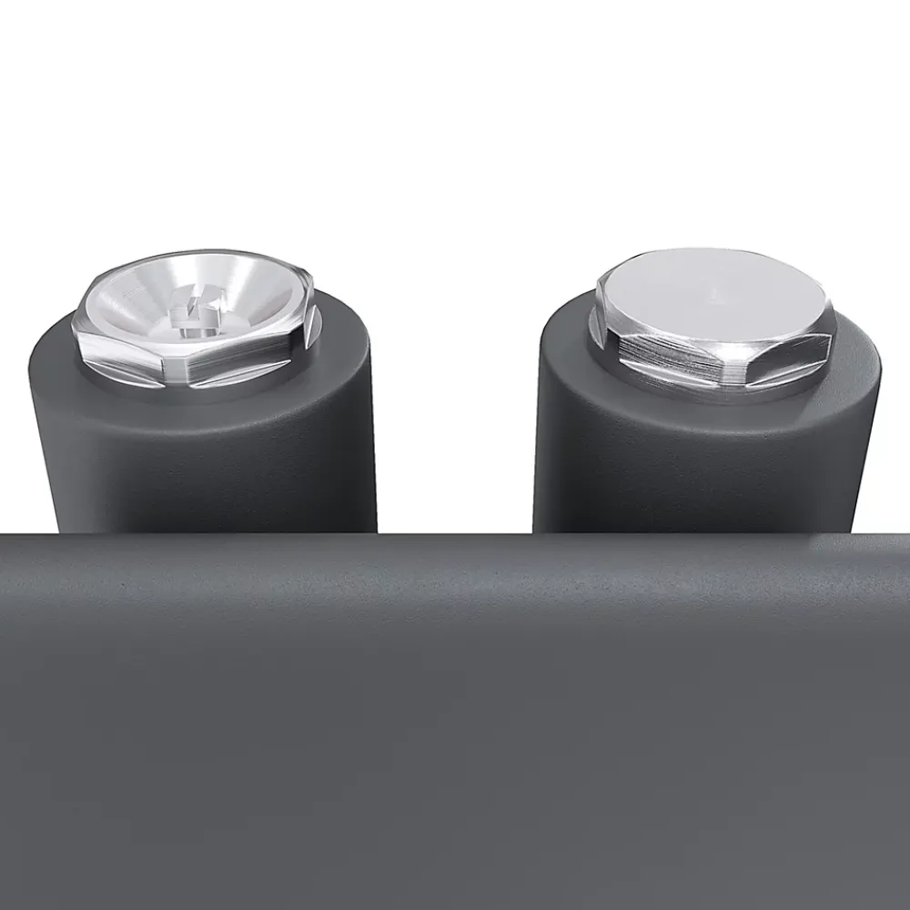 Sèche-Serviettes Mixte|Sirhona Radiateur à eau chaude Salle de bain Sèche-serviettes 1000x400x62mm - Vertical -Gris
