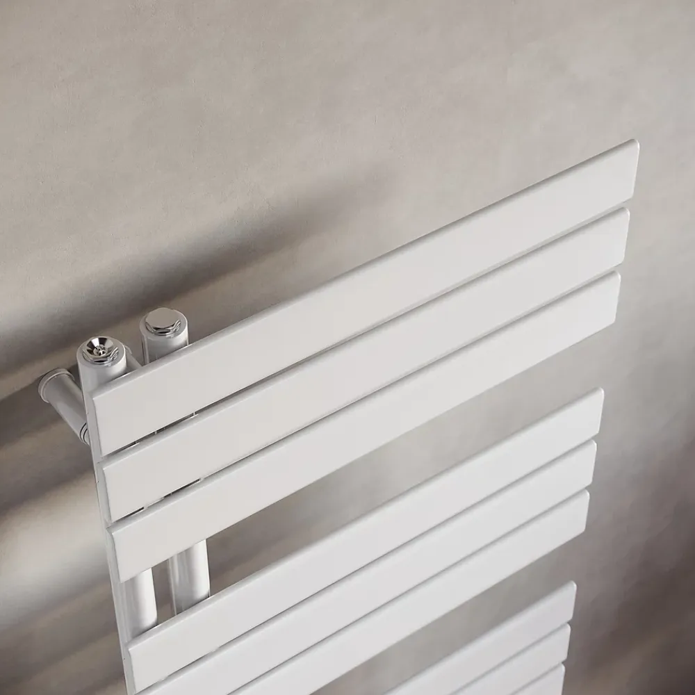 Sirhona Radiateur à eau chaude Salle de bain Sèche-serviettes 760x400x62mm - Vertical -Blanc