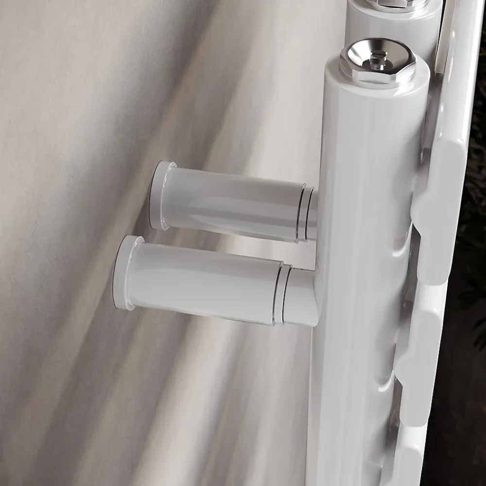 Sirhona Radiateur à eau chaude Salle de bain Sèche-serviettes 760x400x62mm - Vertical -Blanc