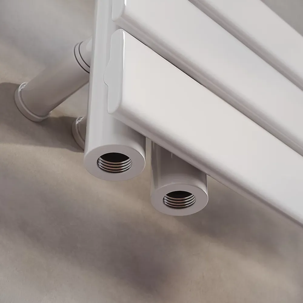 Sirhona Radiateur à eau chaude Salle de bain Sèche-serviettes 760x400x62mm - Vertical -Blanc