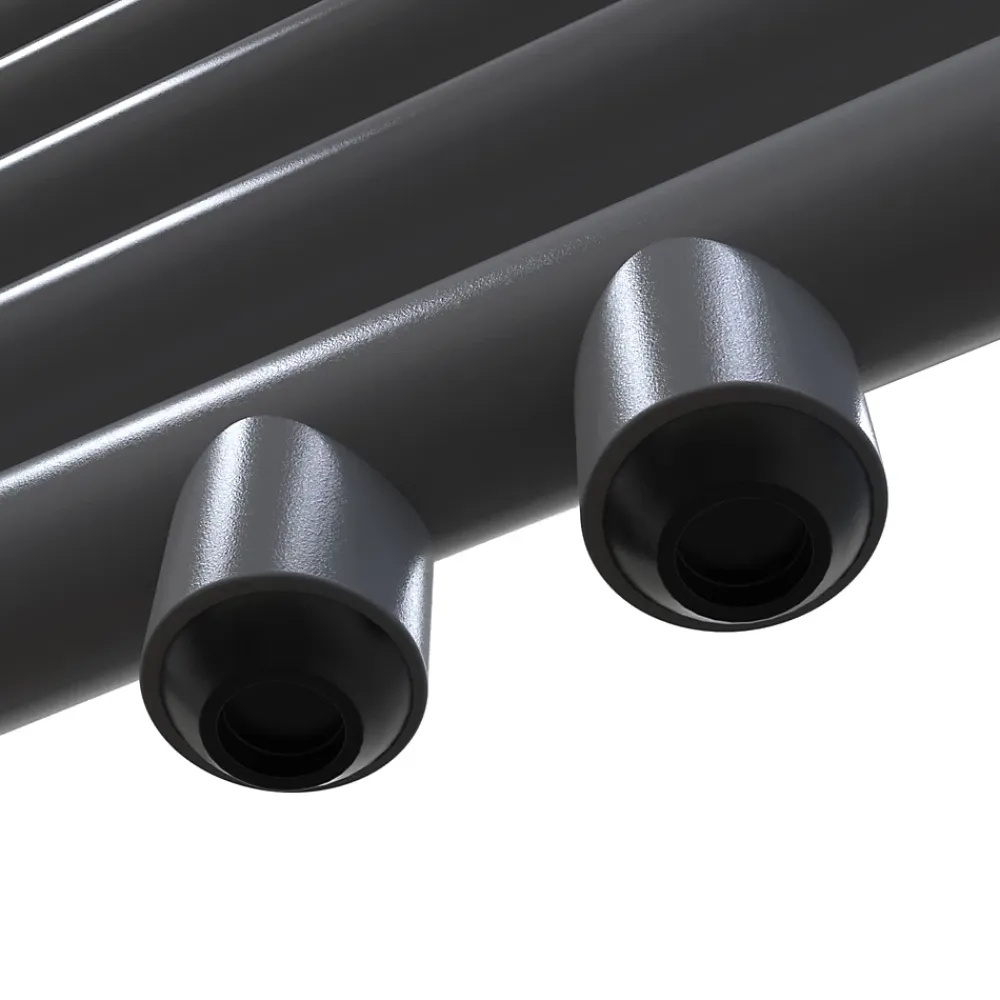 Sèche-Serviettes Mixte|Sirhona Radiateur à eau chaude Salle de bain Sèche-serviettes 1800x500x30mm - Vertical -Gris