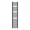 Luxebath Radiateur de Salle de Bain Design Sahara, 300 x 1800 mm, Noir Mat, Forme Droit