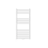 Sèche-Serviettes Mixte|Luxebath Radiateur de Salle de Bain Design Sahara, 600 x 1200 mm, Blanc, Forme Droit