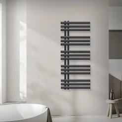 Luxebath Radiateur de Salle de Bain Design Iron EM, 500 x 1200 mm, Anthracite, en Acier Revêtu par Poudre