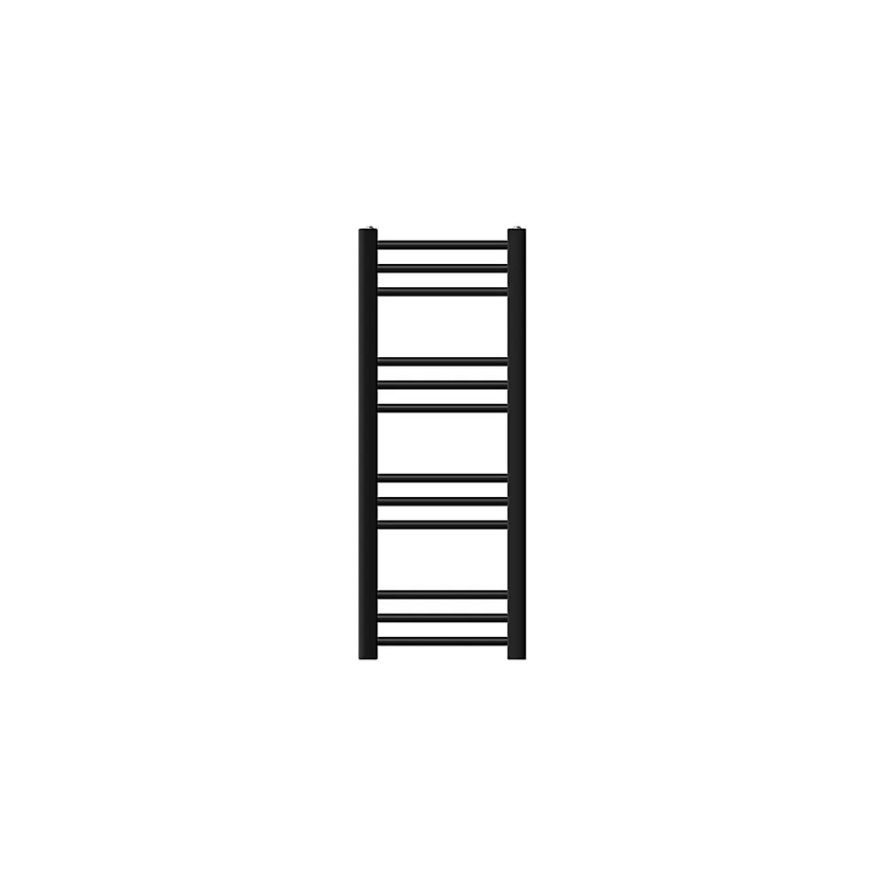 Luxebath Radiateur de Salle de Bain Design Sahara, 300 x 800 mm, Noir Mat, Forme Droite