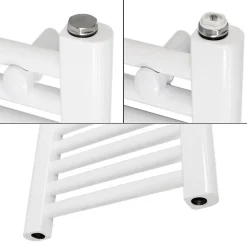 Luxebath Radiateur de Salle de Bain Design Sahara, 600 x 1500 mm, Blanc, Forme Courbé
