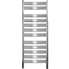 Sèche-Serviettes Mixte|ECD Germany Radiateur de Salle de Bain Tharr 500 x 950 mm Chrome Radiateur Design Moderne
