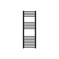 Luxebath Radiateur de Salle de Bain Design Sahara, 400 x 1200 mm, Noir Mat, Forme Droite