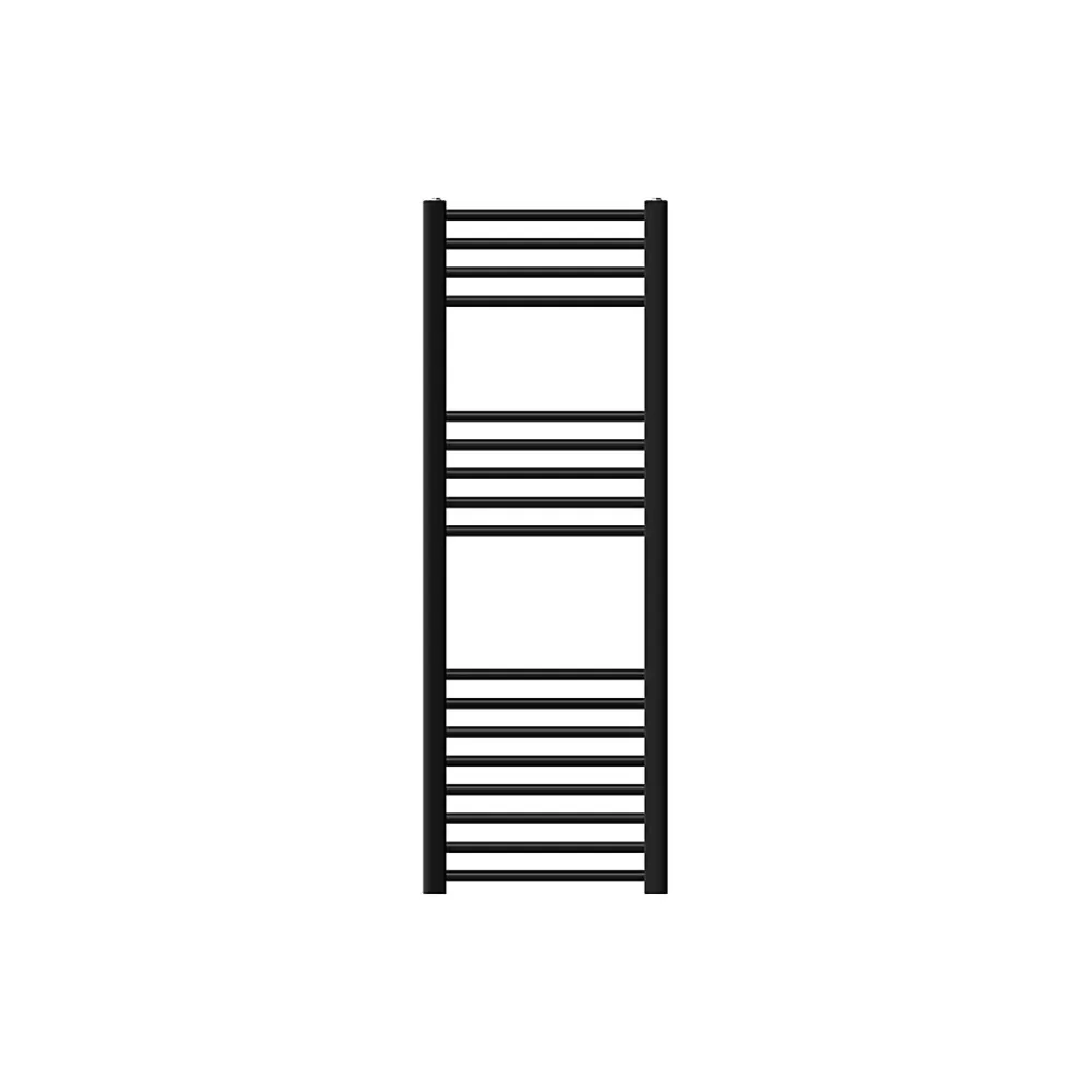 Luxebath Radiateur de Salle de Bain Design Sahara, 400 x 1200 mm, Noir Mat, Forme Droite