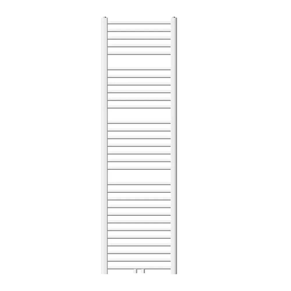 Luxebath Radiateur Design Sahara Non Electrique - 500 x 1800 mm - Blanc - Connexion Central - sans Kit de Raccordement - Forme Droit