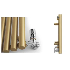 Matisere Radiateur doré mixte de 600mm de haut et 790mm de large - 602 Watt - TUN600/790VWSY7BRA