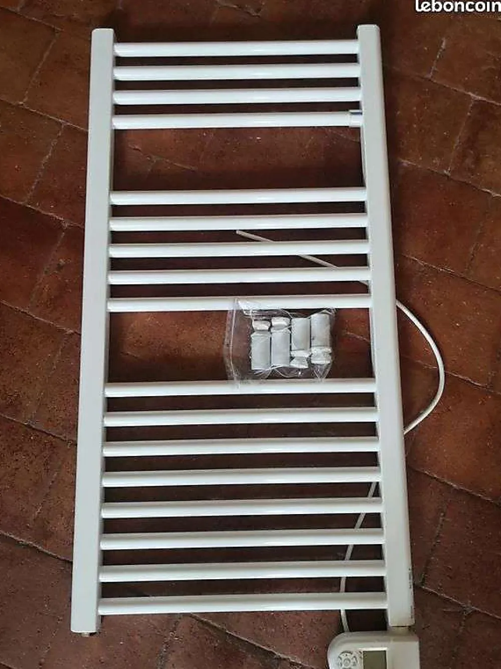 Sèche-Serviettes Électrique|Delonghi Radiateur electrique inertie fluide H. 104 cm blanc 500 W -