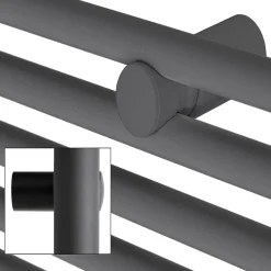 Sèche-Serviettes Mixte|Luxebath Radiateur Electrique Sahara 400x1500mm, Anthracite