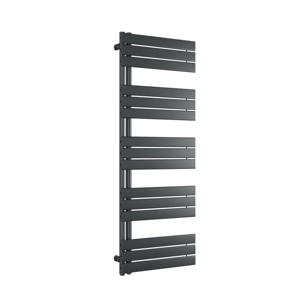 Bernstein Radiateur et sèche-serviettes design D16G gris anthracite, raccord gauche ou droite - 160x60cm, Sans kit de connexion
