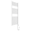 Sèche-Serviettes Électrique|Kiamami Valentina Radiateur Électrique Avec Thermostat Réglable 60X150 En Acier Blanc
