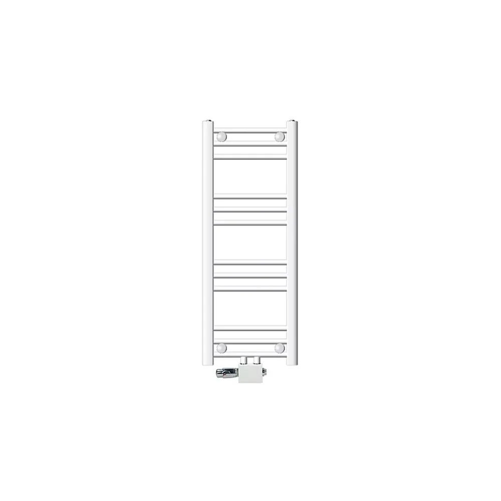 Sèche-Serviettes Mixte|Luxebath Radiateur Sahara 300 x 800 mm, Blanc avec Raccordement Central Universel
