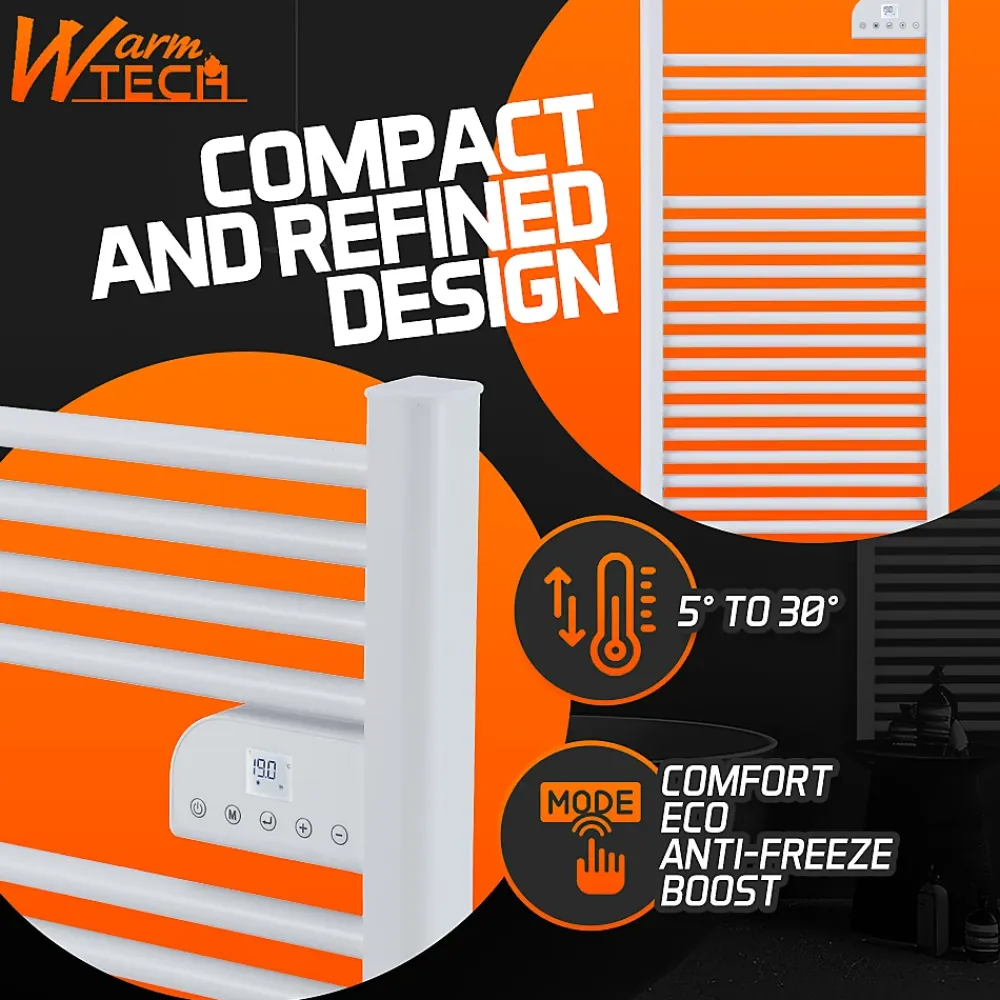 Sèche-Serviettes Électrique|Warm Tech Radiateur sèche serviettes sans fluide 750W