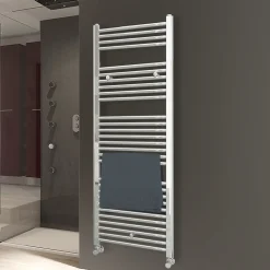 Kibath Radiateur sèche-serviettes circuit de chauffage 150 cm x 50 cm finition chrome poli en acier