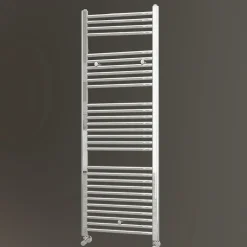 Kibath Radiateur sèche-serviettes circuit de chauffage 150 cm x 50 cm finition chrome poli en acier
