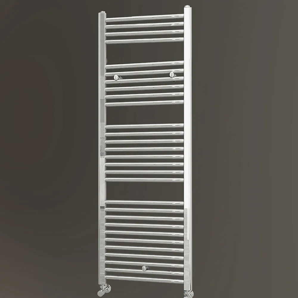 Kibath Radiateur sèche-serviettes circuit de chauffage 150 cm x 50 cm finition chrome poli en acier