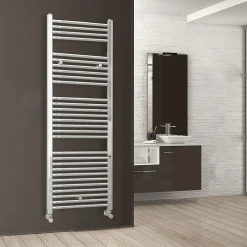 Kibath Radiateur sèche-serviettes circuit de chauffage 150 cm x 50 cm finition chrome poli en acier