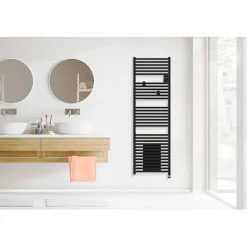 Thermor Radiateur sèche-serviettes électrique Riva 5 - Avec soufflerie - 750W+1000W - Dimensions: 1631 x 500 x 134 mm