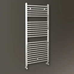 Kibath Radiateur sèche-serviettes circuit de chauffage 120 cm x 50 cm finition chrome poli en acier