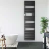 Sèche-Serviettes Soufflant|Atlantic Radiateur sèche-serviettes connecté Adelis étroit avec soufflerie 1500W Graphite - - 861944