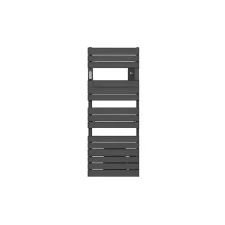 Sèche-Serviettes Électrique|Sèche-Serviettes Soufflant|Atlantic Radiateur sèche-serviettes connecté Adelis avec soufflerie 1500W Anthracite - - 861552