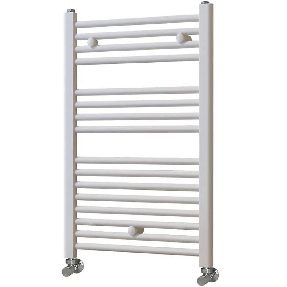 Kibath Radiateur sèche-serviettes circuit de chauffage 80 cm x 50 cm finition BLANC brillant en acier