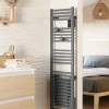 Sèche-Serviettes Soufflant|Thermor Radiateur sèche-serviettes électrique Riva 5 - Avec soufflerie - 500W+1000W - Dimensions: 1098 x 500 x 134 mm