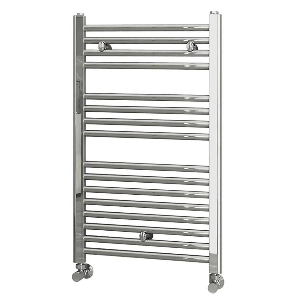 Sèche-Serviettes Eau Chaude|Kibath Radiateur sèche-serviettes circuit de chauffage 80 cm x 50 cm finition chrome poli en acier