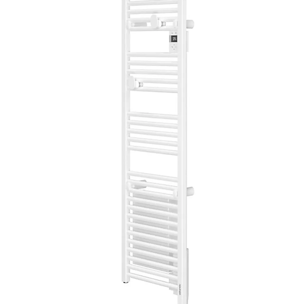 Sèche-Serviettes Soufflant|Sèche-Serviettes Électrique|Atlantic Radiateur sèche-serviettes connecté Doris avec soufflerie étroit 1300W Blanc carat - - 851291