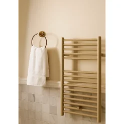 Stano Radiateur sèche-serviettes eau chaude CODA 80 x 50 cm beige mat