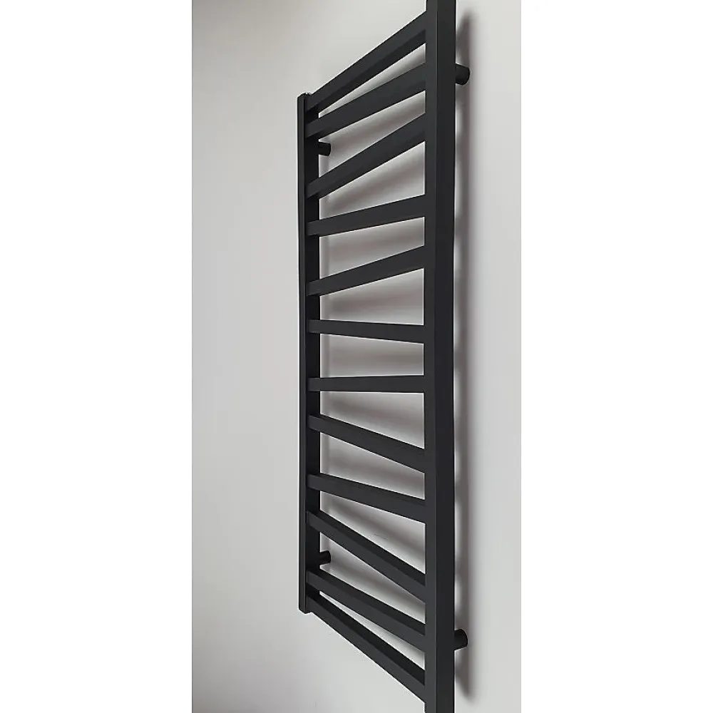 Sèche-Serviettes Eau Chaude|Stano Radiateur sèche-serviettes eau chaude design CYRKA 119 x 50 cm noir mat