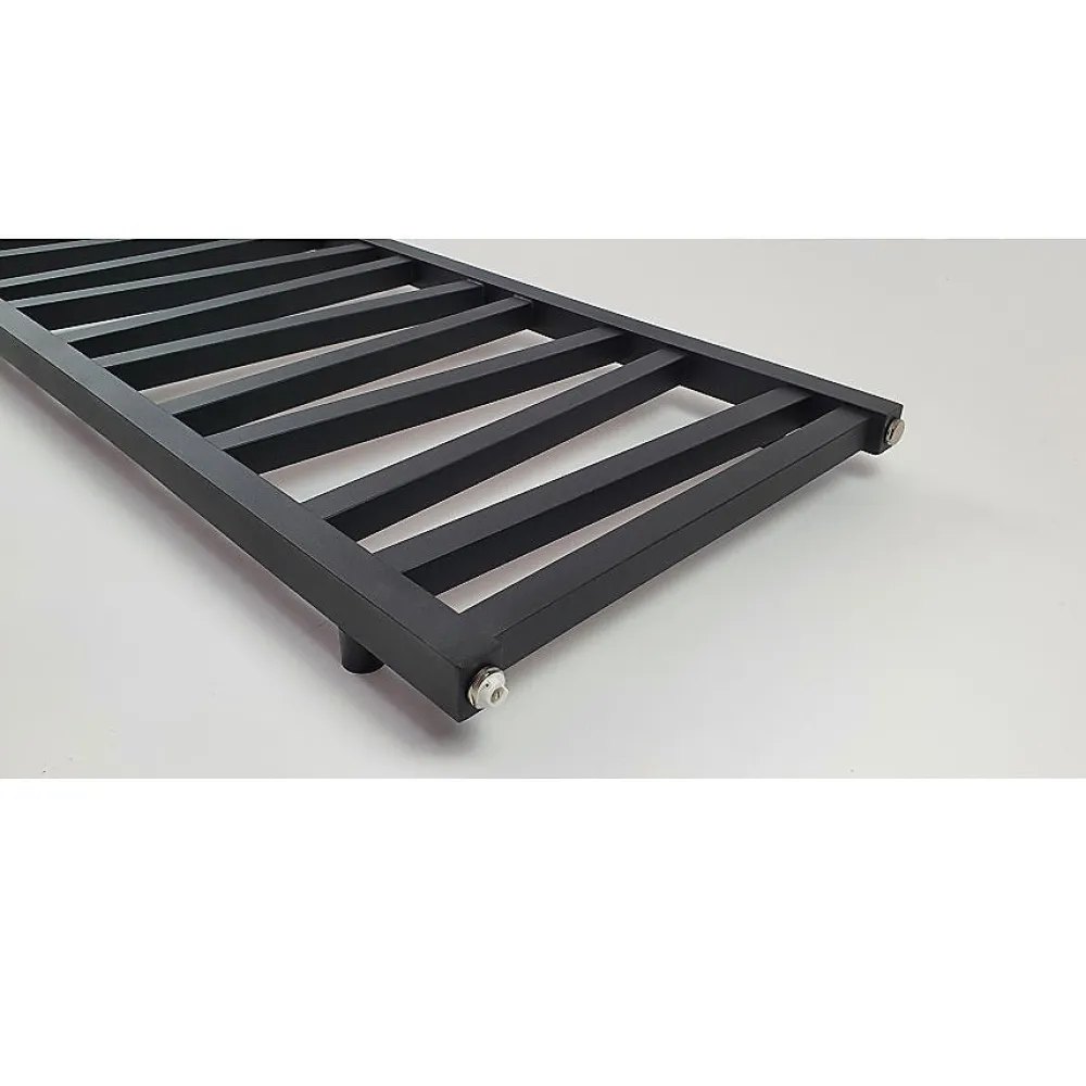 Stano Radiateur sèche-serviettes eau chaude design CYRKA 97 x 50 cm noir mat