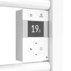 Atlantic Radiateur sèche-serviettes connecté Doris avec soufflerie étroit 1500W Blanc carat - - 851292