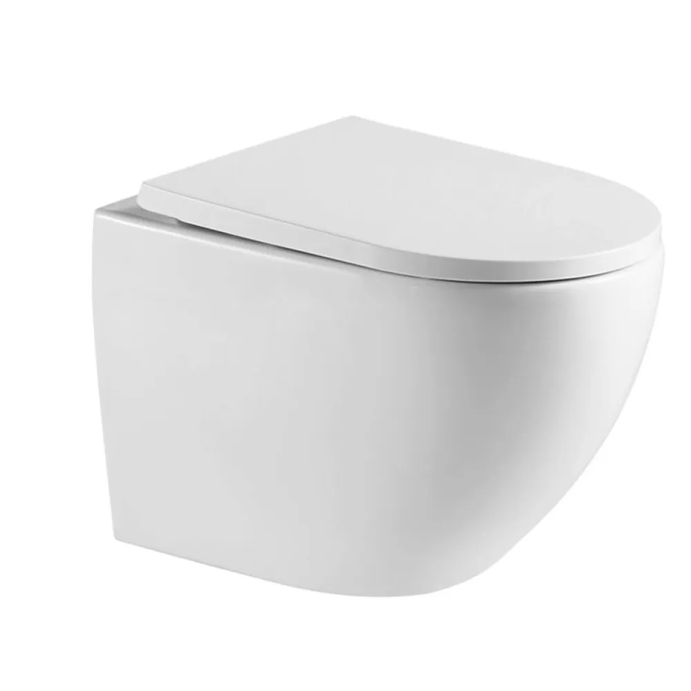 Wc Suspendu|Grohe RAPID SL Pack Bâti-support + WC suspendu + Plaque chrome + Set de montage (PROJECTFUSIONTQ-1-SABO)