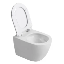 Grohe Rapid SL Pack WC bâti autoportant + WC suspendu sans bride Ceramia avec abattant SoftClose + plaque noir mat (GRRCEPXWR13-FR)