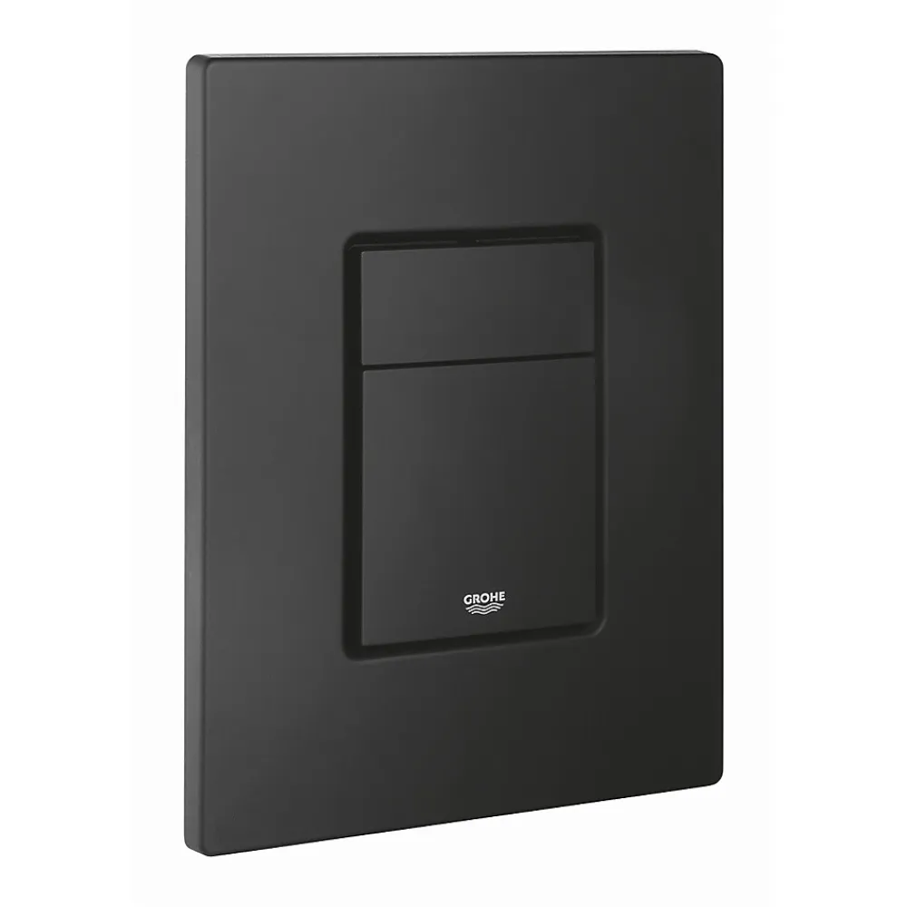 Wc Suspendu|Grohe Rapid SL pack WC bâti-support + WC sans bride Ceramia avec abattant SoftClose + plaque noir mat (GRRCE14BMT01-FR)