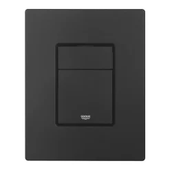 Wc Suspendu|Grohe Rapid SL pack WC bâti-support + WC sans bride Ceramia avec abattant SoftClose + plaque noir mat (GRRCE14BMT01-FR)