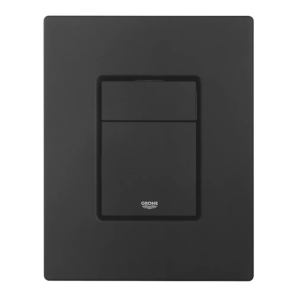 Wc Suspendu|Grohe Rapid SL pack WC bâti-support + WC sans bride Ceramia avec abattant SoftClose + plaque noir mat (GRRCE14BMT01-FR)