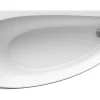 Baignoire D'Angle|Ravak Avocado 150 x 75 cm Baignoire d'angle gain de place, orientation gauche en acrylique, sans pieds, blanc (CT01000000)