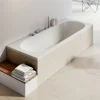 Baignoire Droite|Ravak CITY SLIM Baignoire rectangulaire 180x80 cm en acrylique, sans pieds, blanc (C921300000)